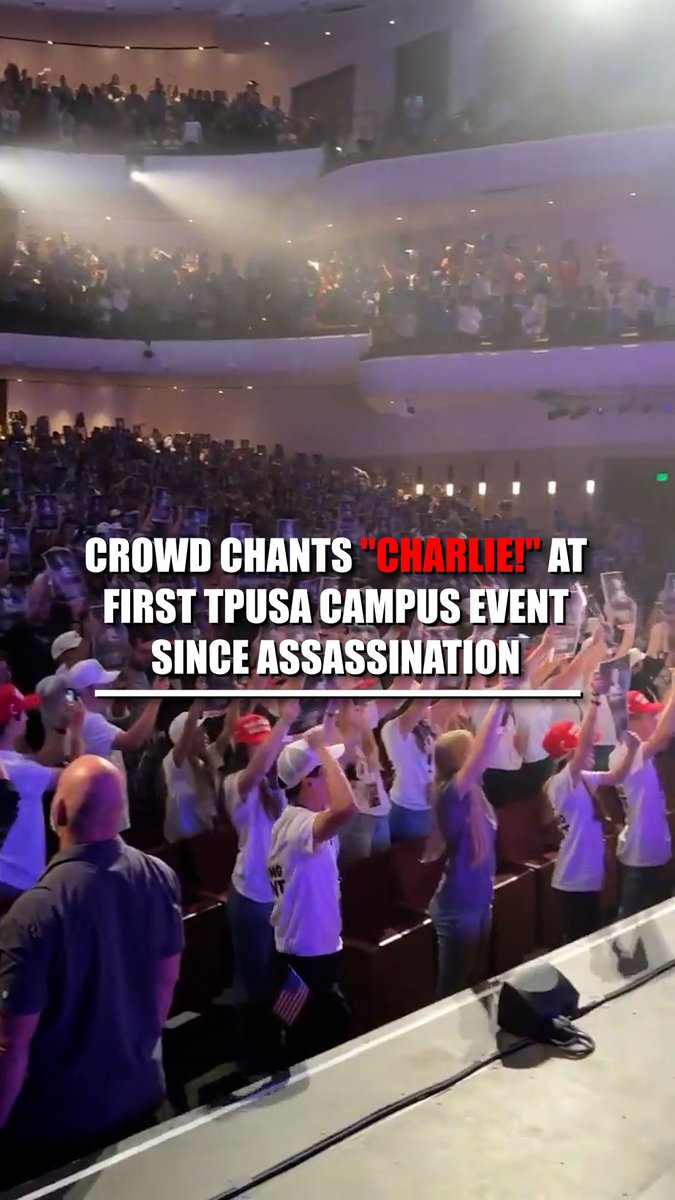 BACK IN FORCE: A 2,000+ crowd packed a theater at the University of Minnesota — chanting Charlie Kirk's name to mark the first Turning Point USA tour event since his assassination.