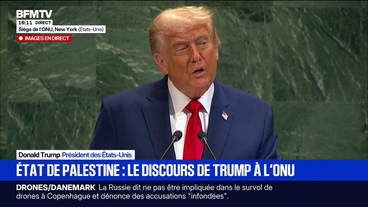 "Aucun pays ne peut nous rattraper", affirme Donald Trump à l'ONU, saluant un "âge d'or pour l'Amérique"
