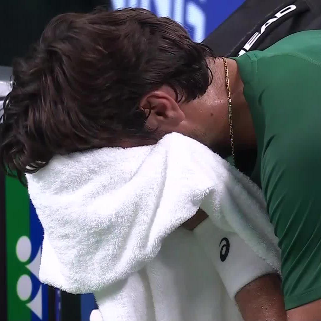 Tennis can be so cruel 💔 Keep your head up, Lorenzo! #ChengduOpen