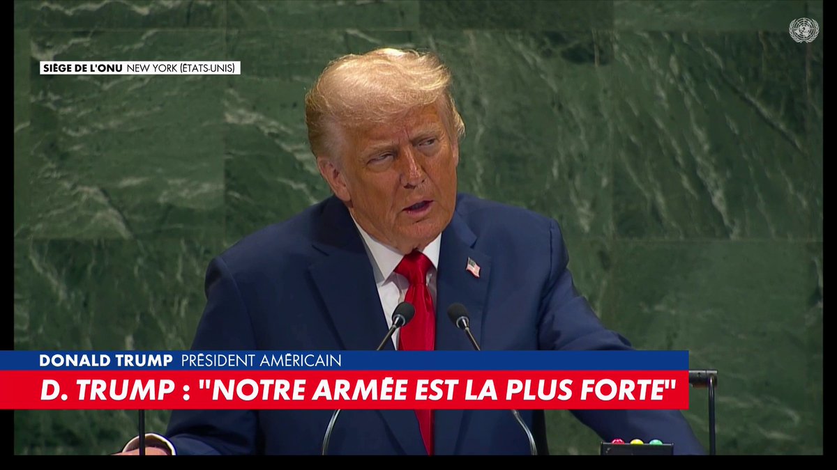 «Reconnaître un Etat palestinien, c'est récompenser les terroristes du Hamas», a déclaré Donald Trump lors de son discours devant les Nations Unies #180MinutesInfo