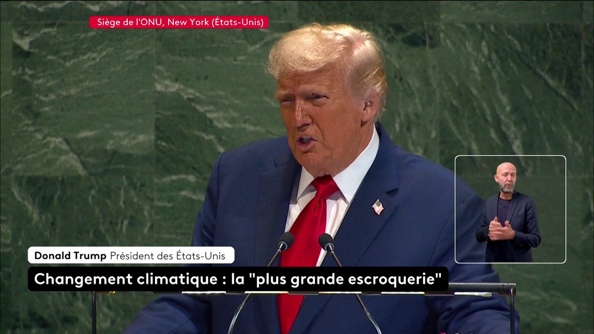 🔴 🗣 Pour Donald Trump, le changement climatique est la "plus grande escroquerie de l'histoire". Il qualifie également les scientifiques et autres personnes alertant sur les conséquences des émissions de gaz à effet de serre de "stupides".