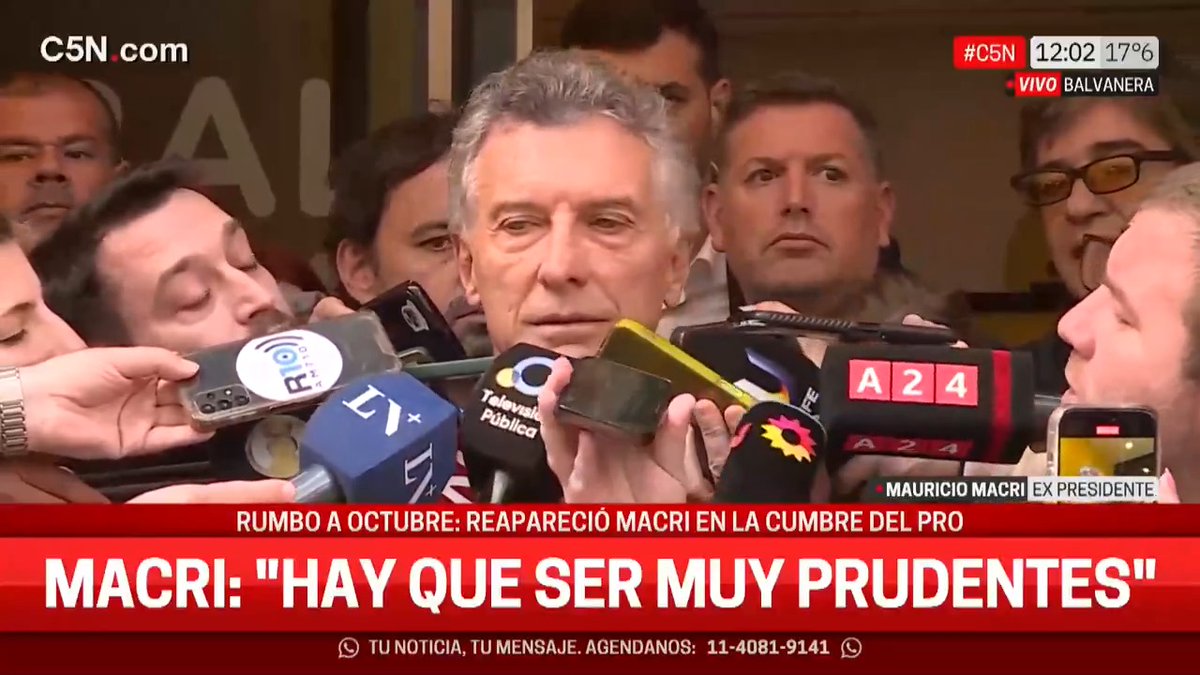 Mauricio Macri en la cumbre del PRO: "Hace más de un año no hablo con Milei"