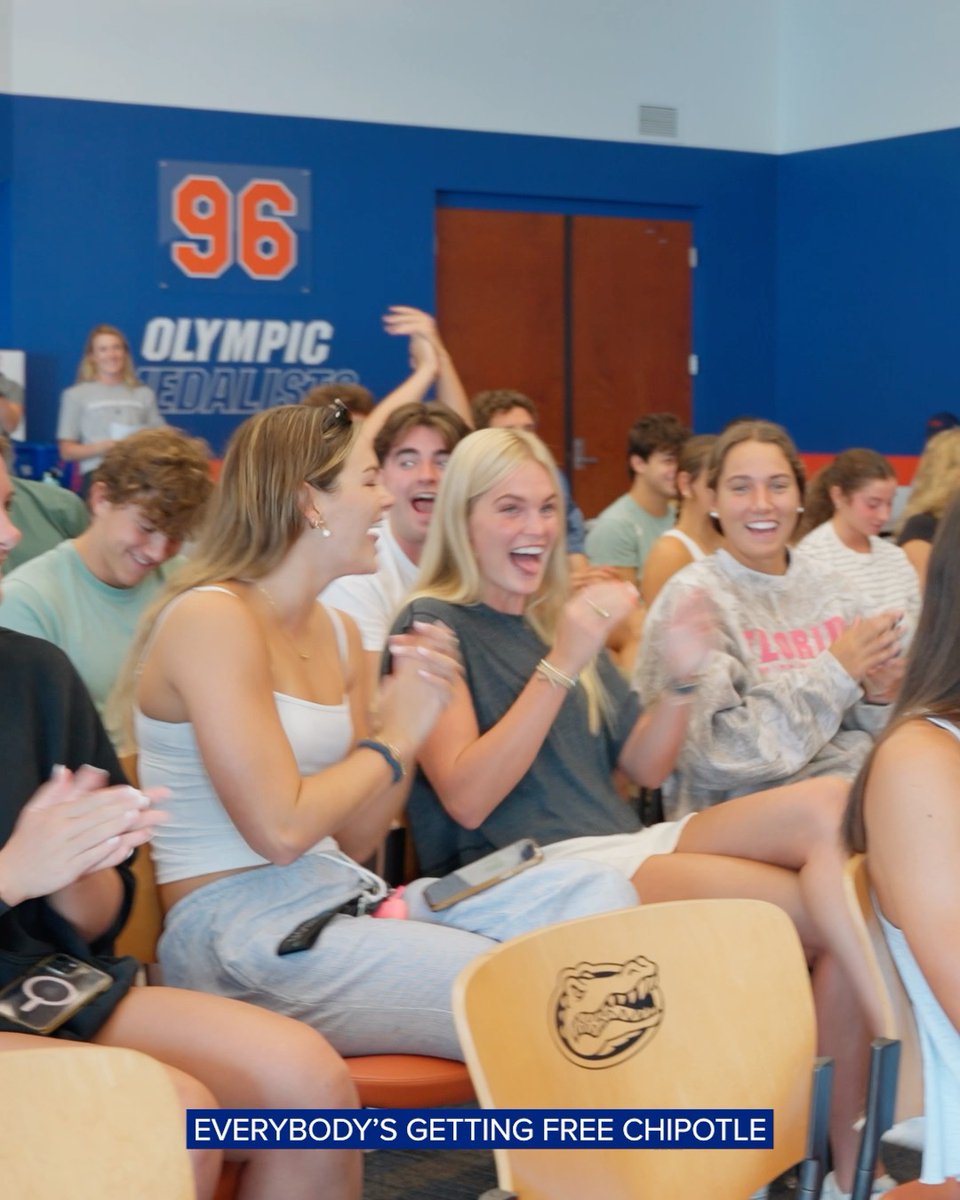 you get Chipotle, you get Chipotle, everyone gets Chipotle 🌯 #GoGators