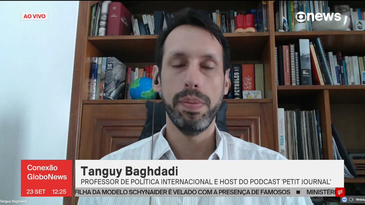 Em entrevista ao #ConexãoGloboNews, o professor de política internacional Tanguy Baghdadi falou que é difícil prever qual será o clima de uma possível reunião entre Trump e Lula. "Trump é capaz de fazer qualquer coisa", disse o professor, lembrando encontros que o presidente americano teve com outros líderes, como o ucraniano Volodymyr Zelensky. ➡ Assista à #GloboNews:
