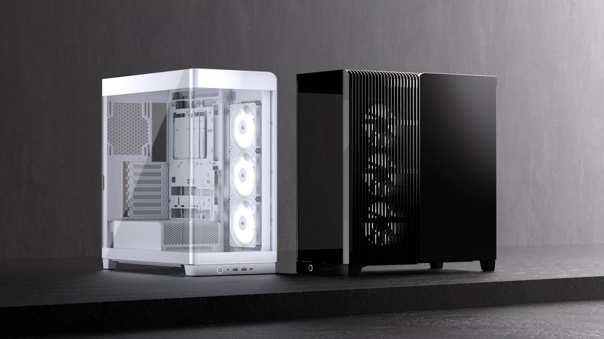 Introducing the FRAME 4500X, our Panoramic Glass Mid-Tower PC Case 🟦 Single-piece curved glass covering the front and side panel 🌬️ Cascading ventilated side and top panels 🪛 InfiniRail Fan Mounting System with dual 360mm radiator support ✅ Compatible with reverse connector motherboards 💡 Available with RS-R ARGB or iCUE LINK LX-R RGB fans Available now ⤵️