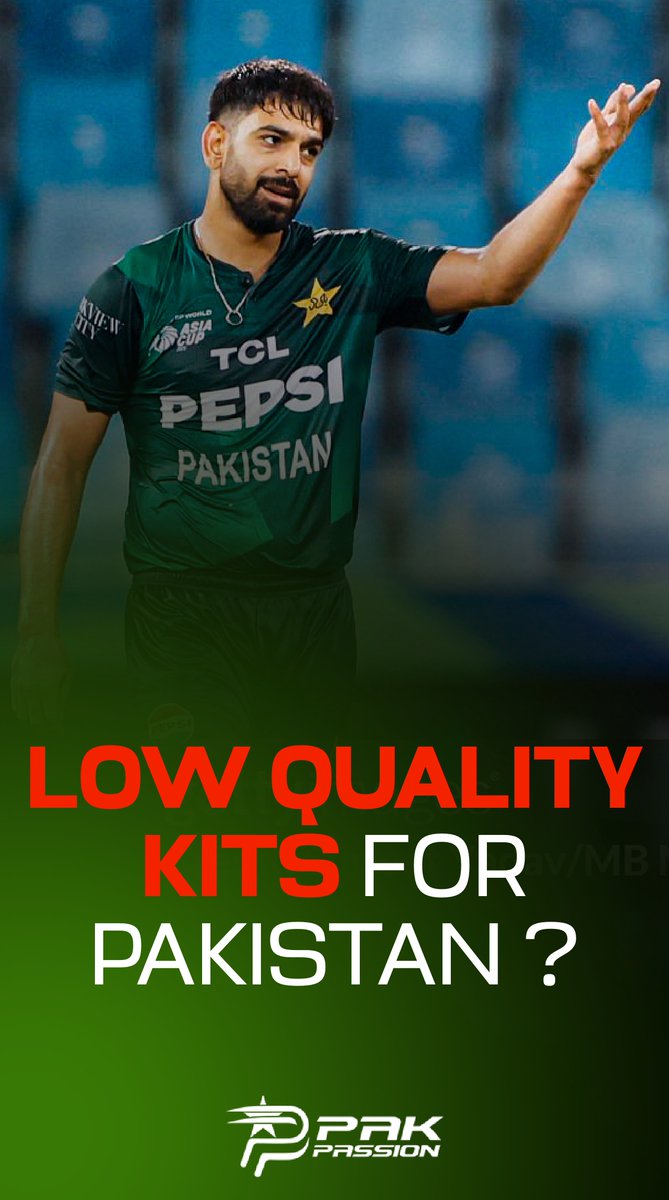 this is not a small inconvenience and it should not be brushed under the carpet. this is unacceptable. Pakistan Cricket please switch to Gym Armour ‘dri-fit’ kits asap. you cannot be hindering the players just to give contracts to your buddies 😔