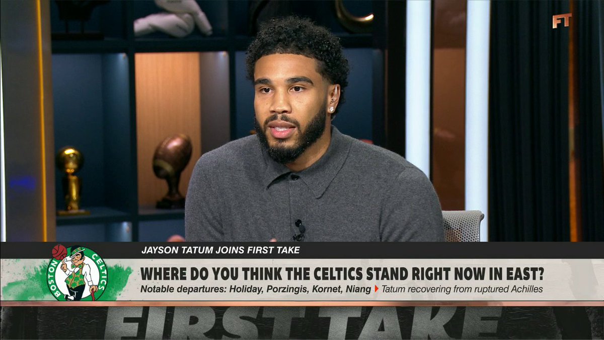 "I don't go to rehab six days a week for nothing." 👀 Jayson Tatum leaves the door open for a return this season 😤