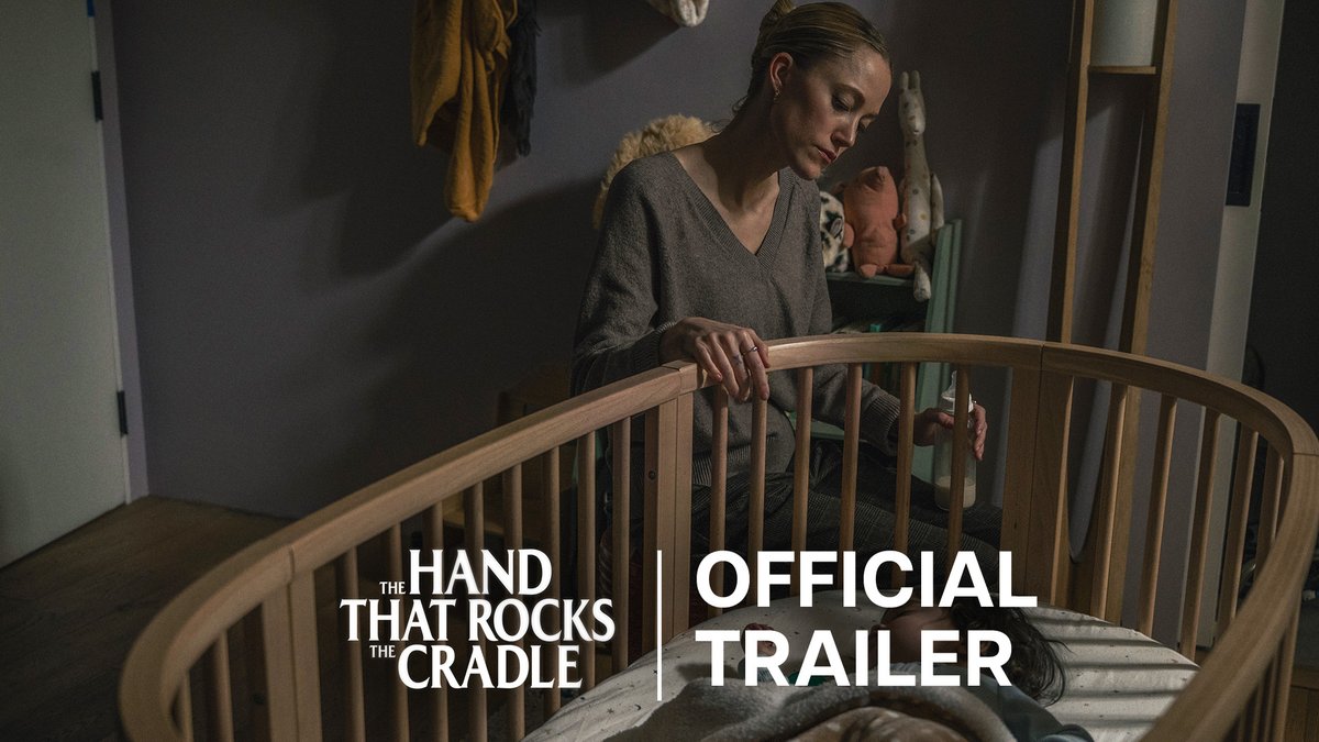 First trailer for ‘THE HAND THAT ROCKS THE CRADLE’ remake, starring Maika Monroe & Mary Elizabeth Winstead. The film follows a widow who loses her own baby & decides to take another person’s kids & husband for herself. Releasing October 22 on Hulu.