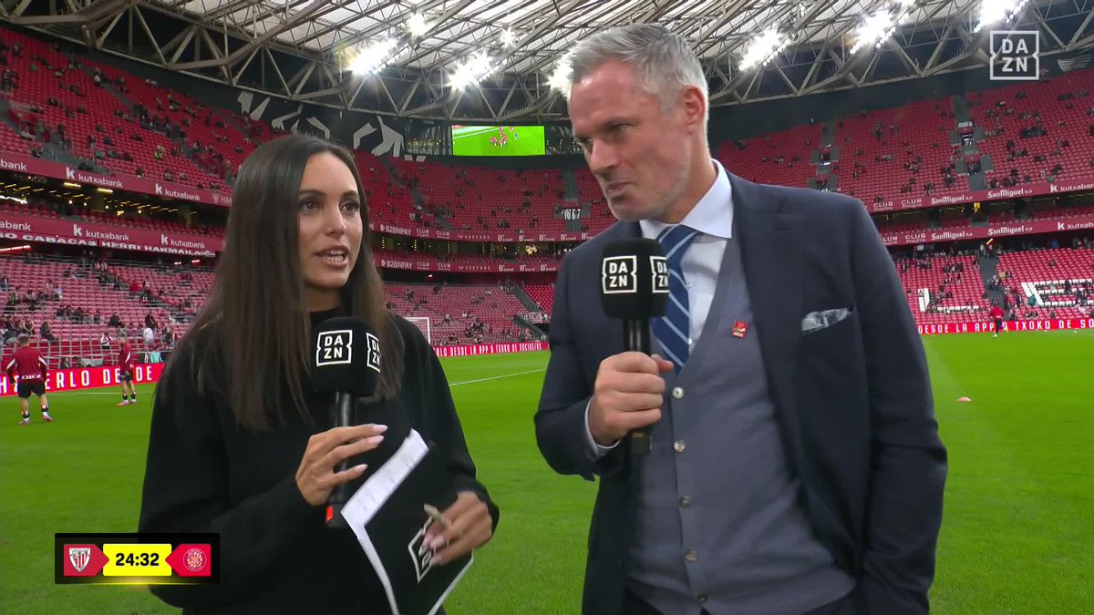Jamie Carragher, un admirador de Nico Williams 🔝 🗣️ "Sé que no va a pasar, pero me gustaría verlo con la camiseta del Liverpool" #LALIGAenDAZN ⚽️