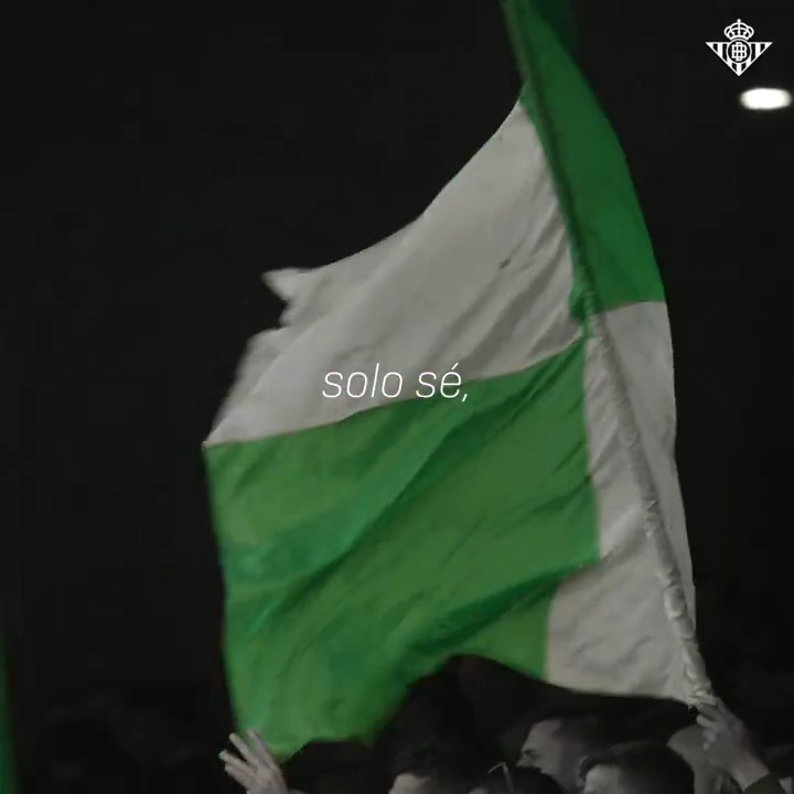 💚🤍💚 Solo, solo, solo sé, que yo vivo enamorado. #RealBetisNFFC