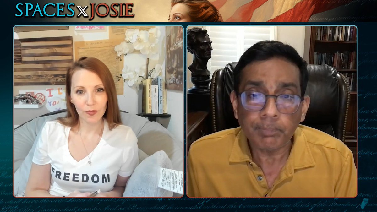 "When God gives the land to Abraham and his descendants, He gives it in perpetuity. It wasn't conditional." @DineshDSsouza argues to The Redheaded libertarian that the Jews own the Promised Land regardless of the New Covenant because God doesn't break His promises.