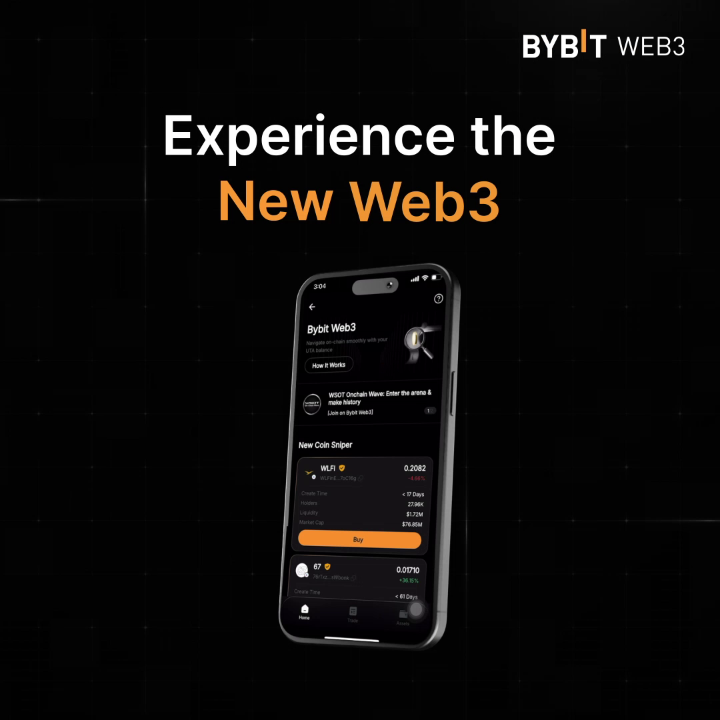 🔥 Welcome to the all-new Bybit Web3: Lower barriers. Smarter trading. On-chain made easy. Trade tokens directly with your Bybit account Register today: