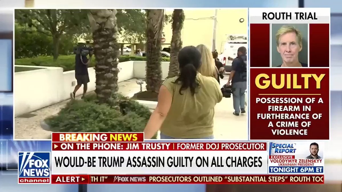 JUST IN: Ryan Routh’s daughter sprinted out of the courthouse after her father was found guilty of attempting to assassinate then presidential-candidate Donald Trump.