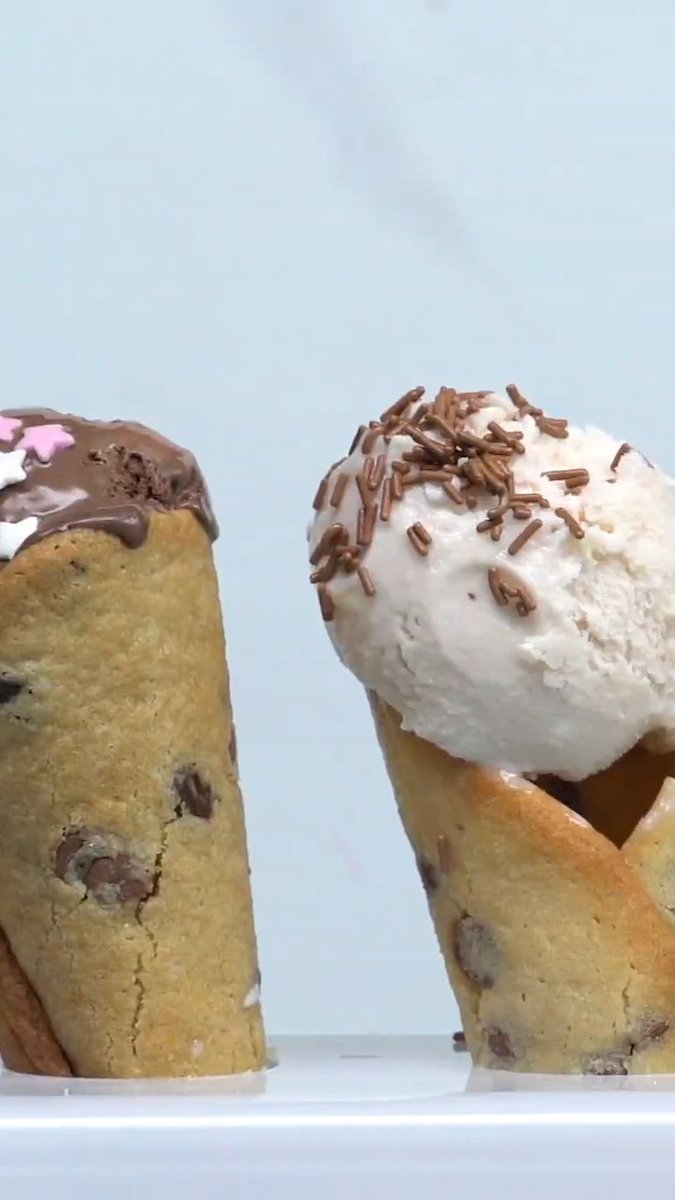 Ice cream cone made out of COOKIES?!
