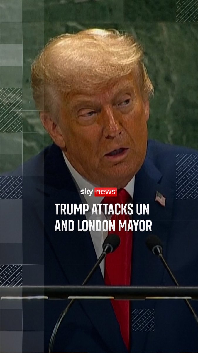 Donald Trump has spoken at length at the UNGA in New York, attacking the organisation itself, London's mayor and NATO.⁠ 🔗 Read more: