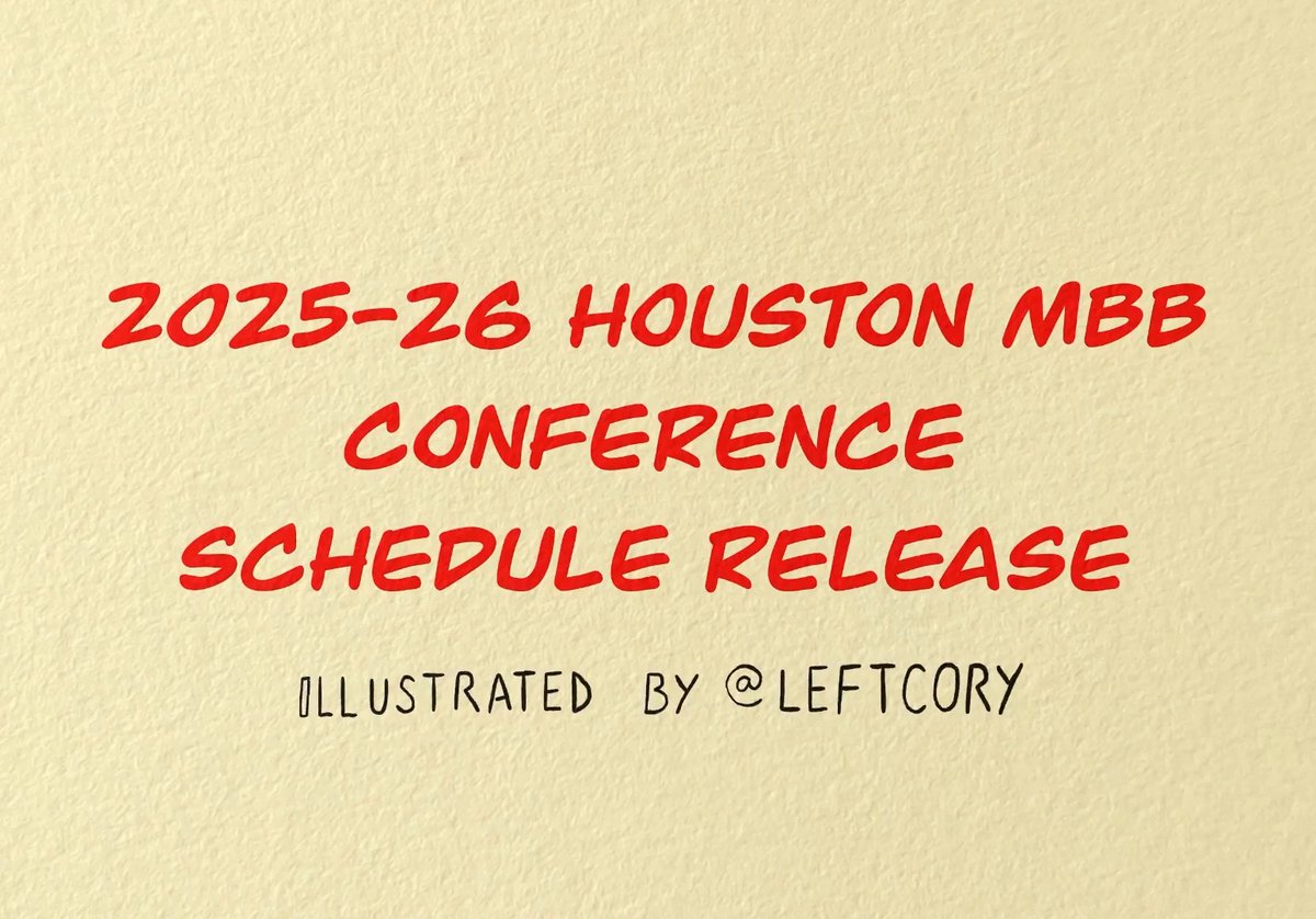 🚨 𝐒𝐜𝐡𝐞𝐝𝐮𝐥𝐞 𝐔𝐩𝐝𝐚𝐭𝐞 🚨 Our Big 12 Conference slate has arrived! THANKS to Cory for his animation #ForTheCity x #GoCoogs