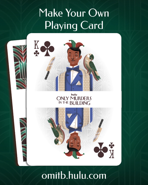 Shuffle yourself into the mystery. 🃏 Make your own #OMITB digital playing card at NO PURCHASE NECESSARY. Void where prohibited. Open to legal residents of the 50 U.S. and D.C., 18 years or older. Sweepstakes 1 begins September 23, 2025 at 12:00pm PT and ends September 26 at 9:00pm PT. Prize/Odds: Total ARV of all Prizes: $1250 USD. Odds of winning depend on the number of eligible entries received. Subject to Official Rules located at Sponsor: Fooji, Inc., 257 E. Short St., Suite 200, Lexington, KY 40507.