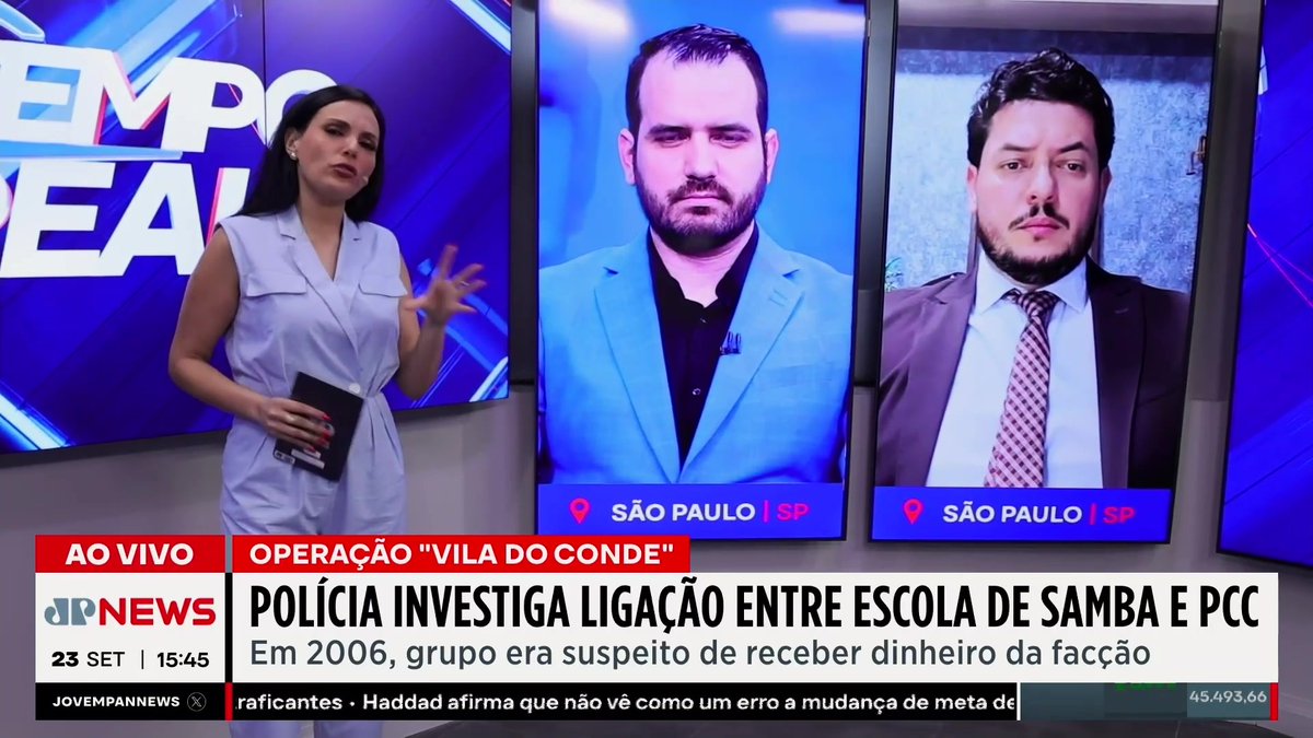 Presidente de escola de samba é preso em SP por ligação com o PCC 📺 Confira na JP News 👉 #TempoReal