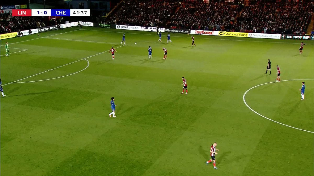 Lincoln City have capitalised on a defensive mix-up from Chelsea to take the lead 😳