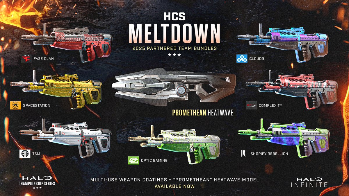 HCS Meltdown bundles are AVAILABLE NOW 🔥 Support your favorite team as they gear up for the #HCSCharlotte25 Major 🏆