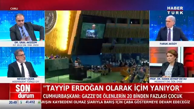 Katliamı BM'de fotoğraflarla gösterdi Erdoğan Gazze'deki vahşetin resimlerini kürsüden paylaştı. Independent Türkçe GYY Nevzat Çiçek #NedirNeDeğildir'de değerlendirdi.