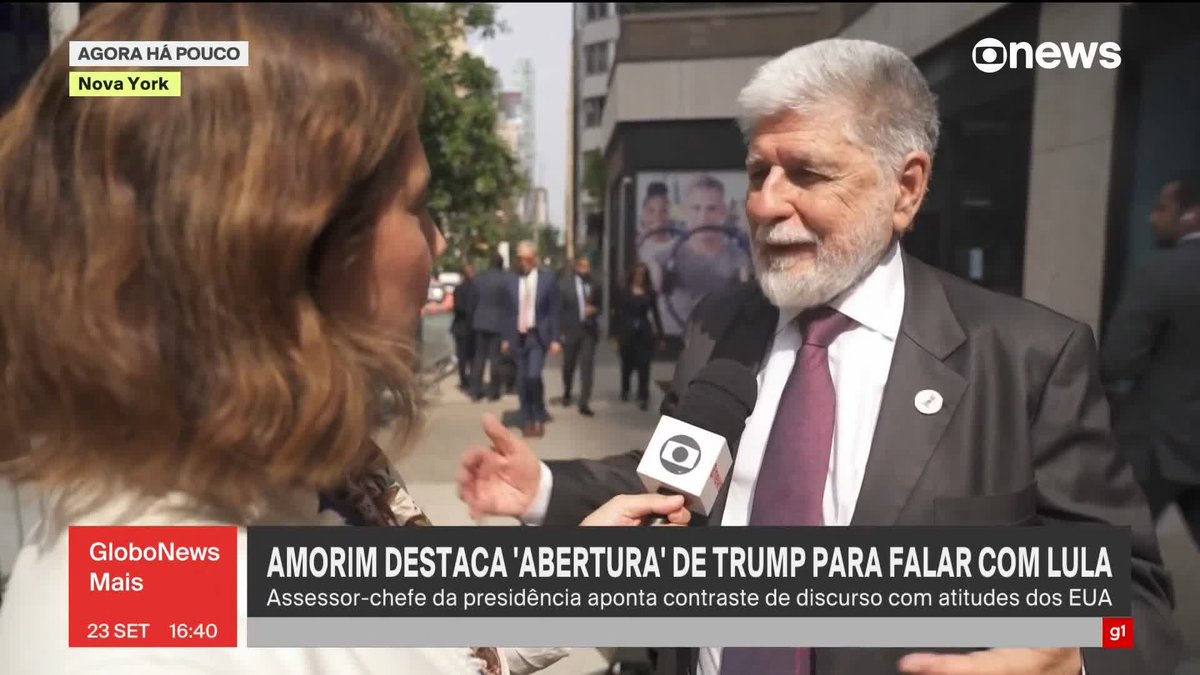 Celso Amorim destaca “abertura” de Trump para falar com Lula. Assessor-chefe da Presidência aponta contraste de discurso com atitudes dos EUA. #GloboNewsMais ➡ Assista à #GloboNews: