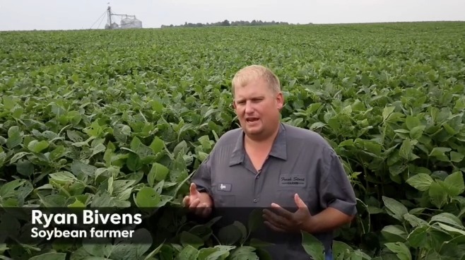 Soybean farmer: 60% of the soybeans we produce in this country are exported. Of that, half of those go to China. We're not gonna go back out there and find another buyer like China to replace that market share. Tariffs are gonna be pretty hard on us in agriculture