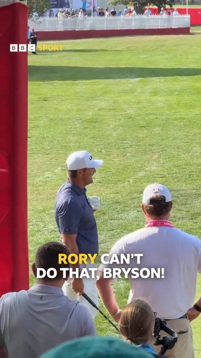 Bryson DeChambeau has a fan in the #RyderCup crowd! 😅