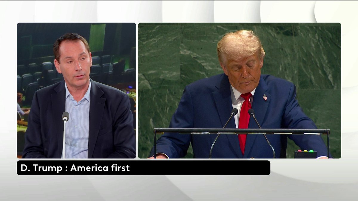 🔴 🗣 DIRECT - Discours de Donald Trump : "C'est pas étonnant que les États-Unis soient isolés parce que le discours nationaliste ne peut qu'aboutir à ne pas créer de liens", explique Maxime Lefebvre, ancien diplomate et professeur de relations internationales.Loïc de La Mornais