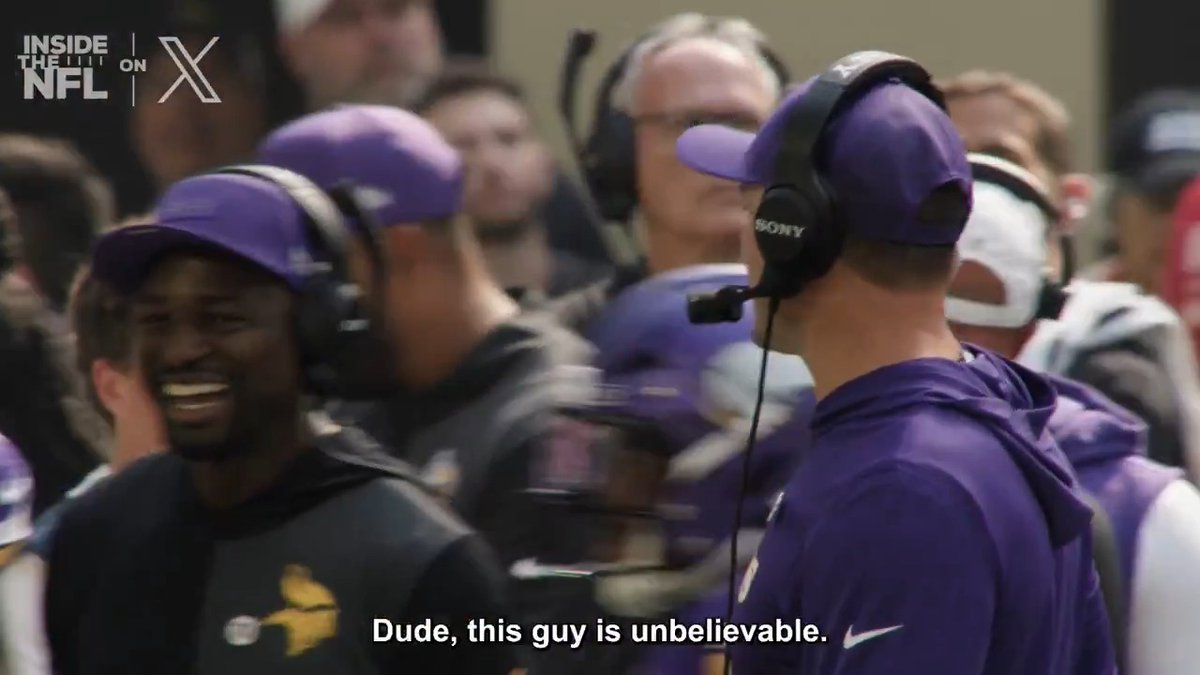"I don't know if I've ever seen a performance like it." Minnesota Vikings HC Kevin O'Connell couldn't believe what Isaiah Rodgers was doing on the field on Sunday. Inside the NFL Week 3 Big Game Edit on X