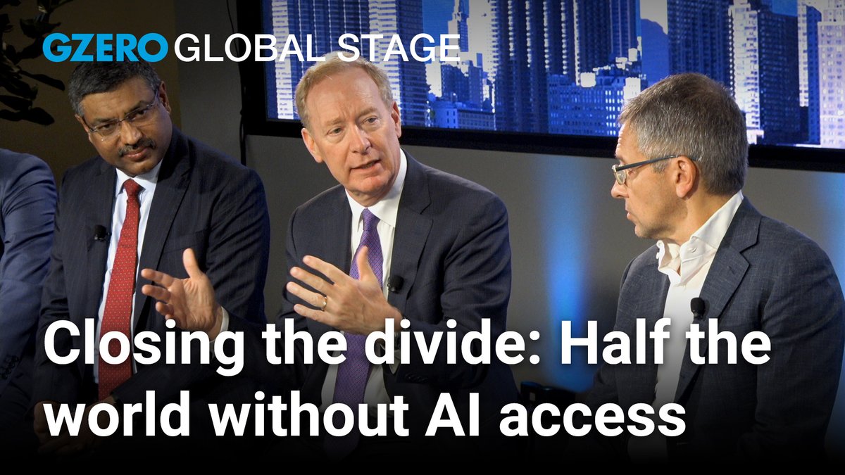 ~4 billion people lack the infrastructure to participate in the AI revolution. Can business & policy leaders ensure technology narrows, not widens, the global gap? Brad Smith argues only bold partnerships between governments & companies can ensure AI lifts everyone. #GlobalStage