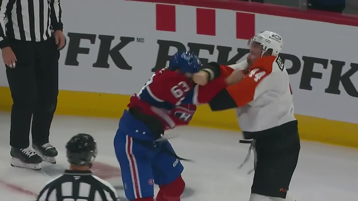 Florian Xhekaj’s an Apple away from a Gordie Howe Hatty 👀