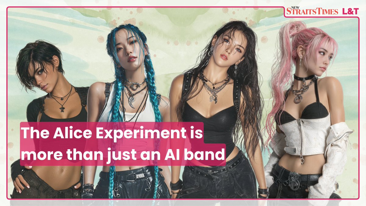 The Alice Experiment, Malaysia's first AI band, is aiming to be so much more than just that. #NewStraitsTimes #TheAliceExperiment #AIGirlGroup #debut #aiband