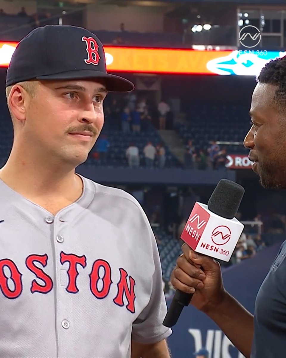Nathaniel Lowe spoke with Jahmai Webster after his big day at the plate 🙌