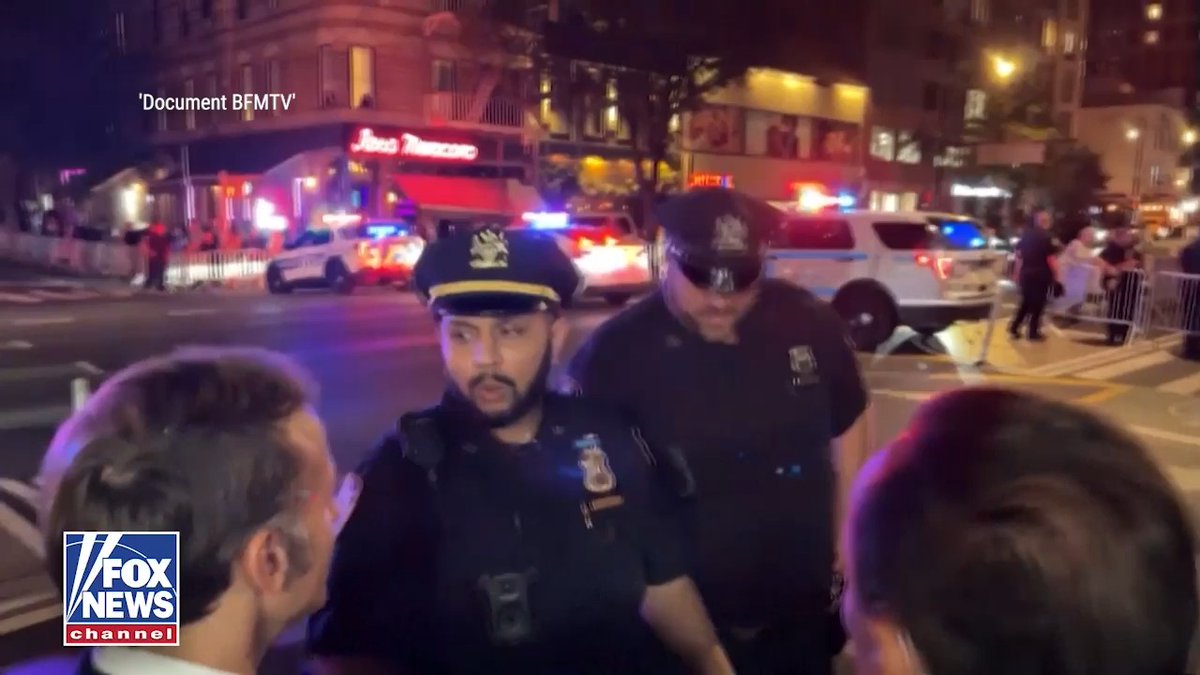 WATCH: French President Macron personally calls President Trump when he gets stuck at a NYC crosswalk waiting for his motorcade.