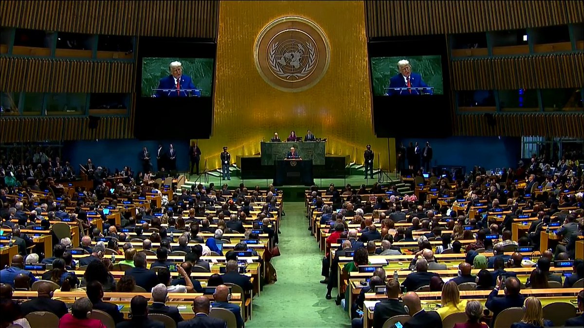 US President Trump delivered a combative speech at the UN General Assembly, criticizing the United Nations, warning Russia and expressing support for Israel in its offensive