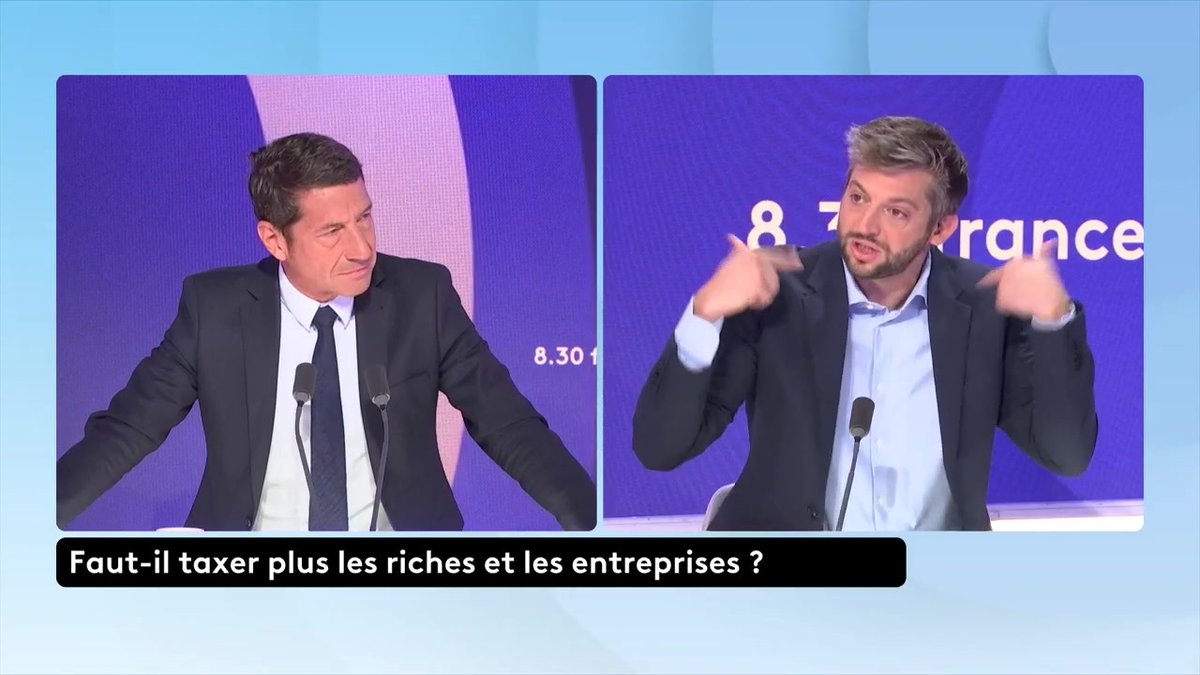 🔴 Taxation des plus riches ▶ : "Aujourd’hui on a le pays qui a le record du monde des impôts et des charges. La question a se poser, c’est comment créer plus de richesse et surtout ne pas taxer l’innovation" , selon David Lisnard, maire de Cannes, président de l'AMF