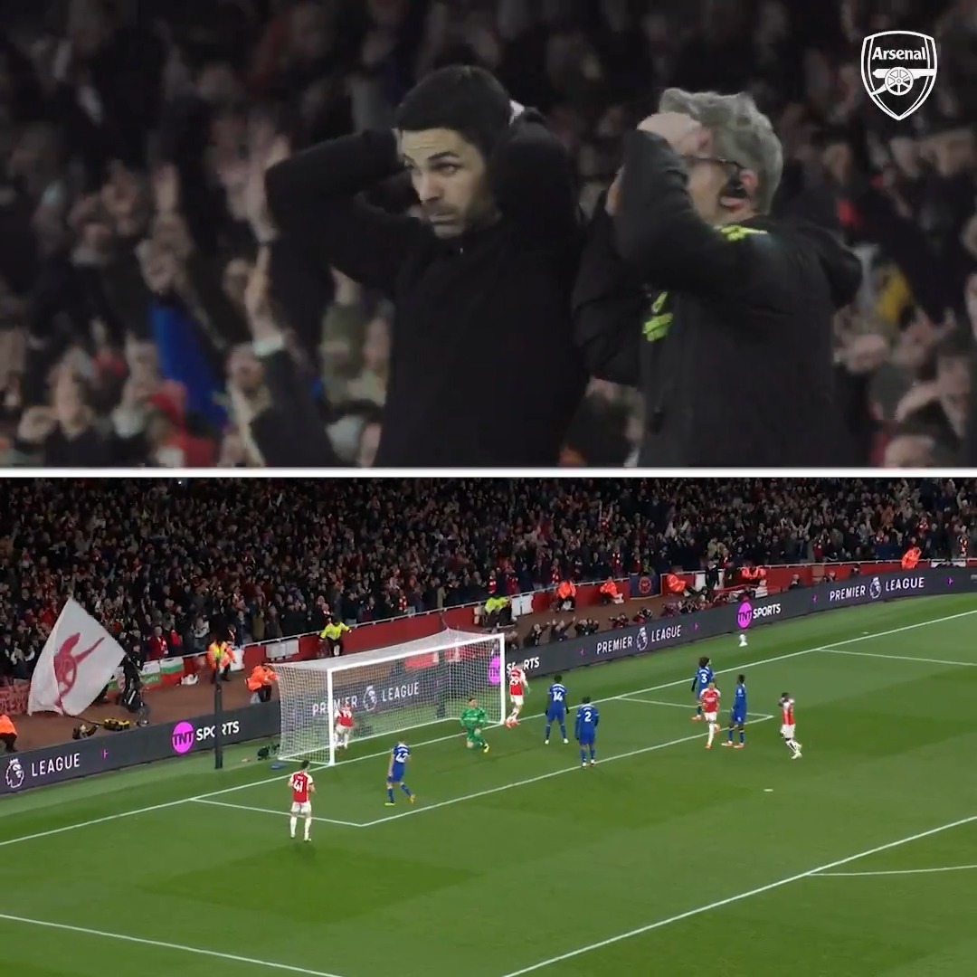 Arteta decided he’s not celebrating a goal against a small club😂