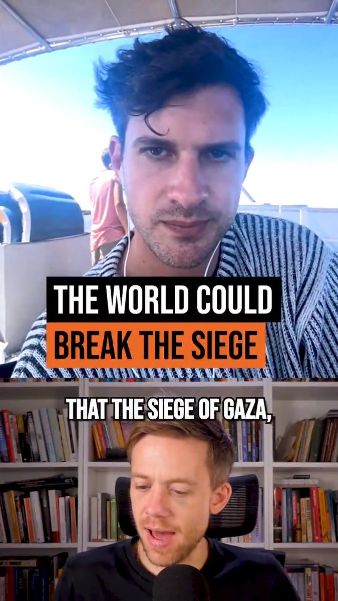 The Gaza aid flotilla has come under attack from drones and explosions. Israel is scared of this flotilla. Why? Because it proves that Israel's genocidal starvation of Gaza can be stopped - if there's the will. I spoke to David Adler on the flotilla yesterday.