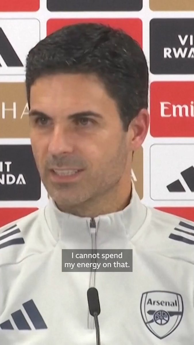 🗣 "Coaches, managers, CEOs, presidents - [were] so proud!" 👏 Mikel Arteta has responded to critics of Arsenal's performance against Man City - saying he's "fueled" by the positive messages he's received 💬