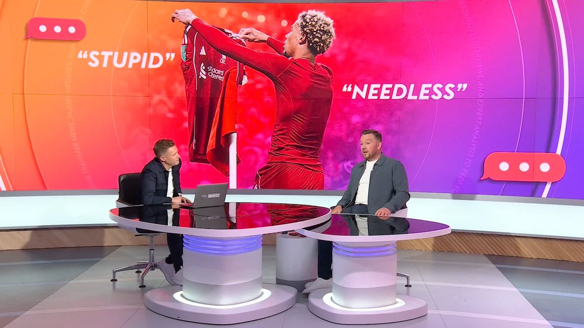 "What a LOAD of rubbish that is." Jamie O'Hara shares his thoughts on IFAB’s rule that penalises players for removing their shirts 😮