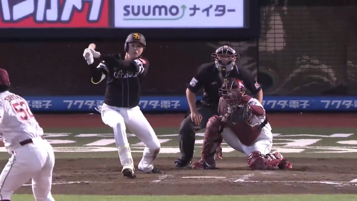 2打席連続タイムリーで躍動🔥 福岡ソフトバンク 川瀬晃 選手のタイムリーヒットで点差を広げる! 👇ライブ配信はこちら