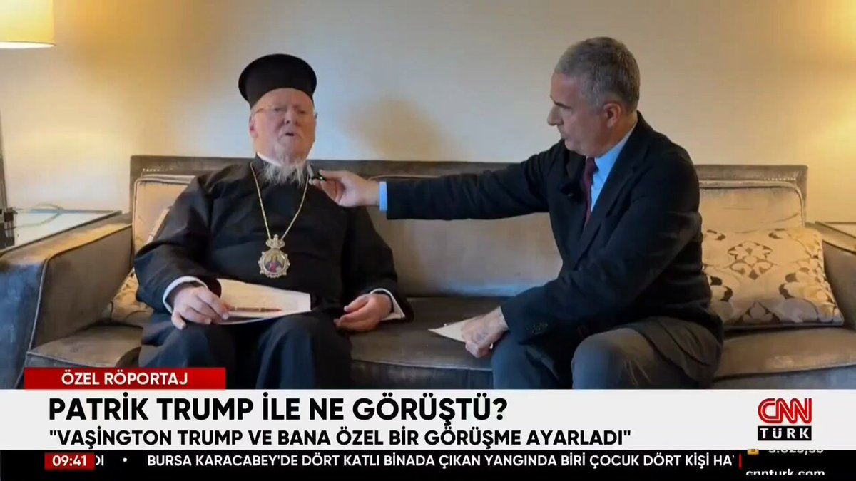 🔴 Fener Rum Patriği Bartolomeos: (Türkiye'yi ABD Başkanı'na şikayet etti iddiası hakkında) "Zulüm kelimesini asla kullanmadım. Buradan da bir oyun çevirdikleri belliydi. Bu provokasyonun kaynağının kim olduğunu tespit etmek çok önemli."