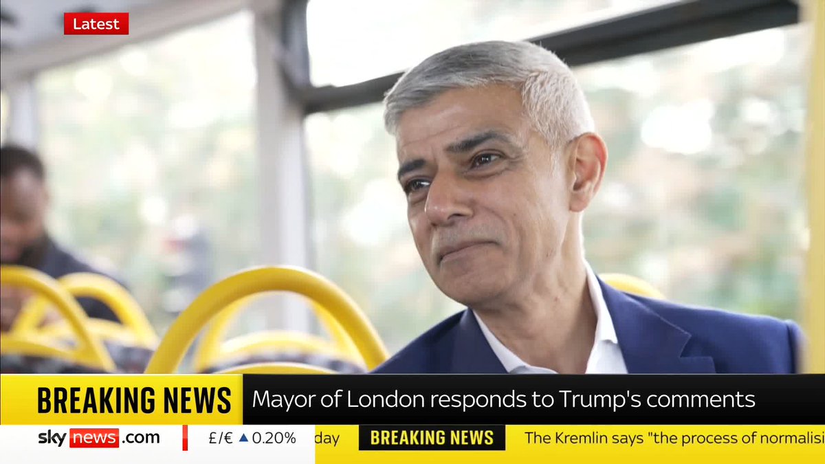"I think President Trump has shown he is racist, he is sexist, he is misogynistic, and he is Islamophobic." London Mayor Sir Sadiq Khan has responded to a series of verbal attacks from Donald Trump. Latest ➡️ 📺 Sky 501, Virgin 602 and Freeview 233