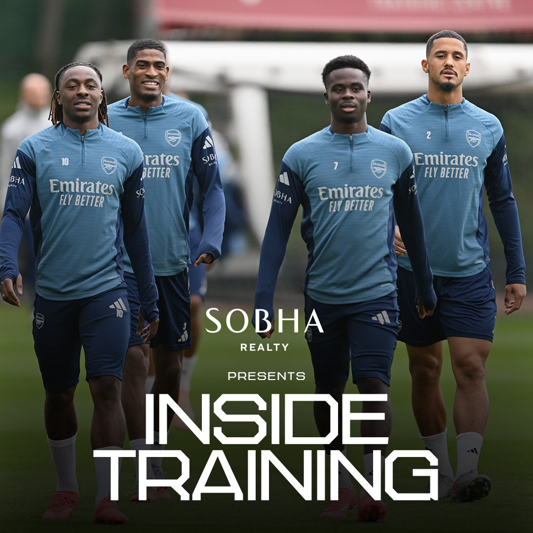 Getting cup ready 💪 Go Inside Training at Sobha Realty Training Centre as our Gunners prepare for Port Vale 👇
