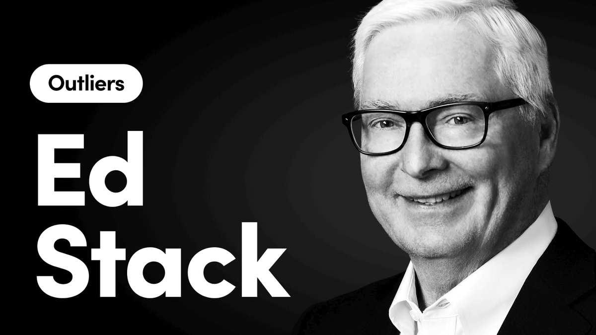 How Ed Stack turned Dick's Sporting Goods into a $20B empire: 1. Never rely on the kindness of strangers. 2. Your name is your biggest asset. 3. The person who talks the least is usually the decision maker. 4. Sometimes the most profitable decision on a spreadsheet is the worst decision for a business. 5. Good businesses don't need debt and bad ones can't handle it. 6. When the data and the anecdotes differ, you're measuring the wrong thing. 7. Trust isn't earned in the easy times; it's earned in the fire. 8. People are rarely buying just your product. 9. Give the underdog a chance. They want it more. 10. Not knowing what you're doing can be an asset. 11. All money comes with strings. 12. Your competition always has something to teach you. 13. Always bet on yourself. 14. Learn from mistakes, but don't over-learn them. 15. "The moment a business stops evolving, the moment its leaders sit back and think, 'Everything's good,' that's when it starts to fail." 16. Problems are opportunities to add value. 17. Play the game to win. 18. Become someone people want to help. 19. Investment bankers are not your friends. 20. Manically focus on the numbers. 21. The recipe is boldness mixed with caution. 22. What you get out of anything is directly proportional to what you put in. 23. The spreadsheet is not the customer. 24. Arguing teaches you how to think. 25. If you go into a deal with a win-win mindset, it almost always works out. 26. Clever excuses don't make anything better. 27. Every business is someone's irrational dedication. 28. The most important element of success is perseverance. 29. Always let people keep their dignity. 30. The cost of making others happy is losing yourself. 31. Do right for the company. Do right for society. You can't prosper unless the community around you prospers. 32. Believing in someone before they believe in themselves changes everything.