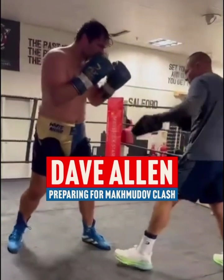 Dave Allen putting the final touches on his camp with trainer Jamie Moore ahead of his clash with Arslanbek Makhmudov in Sheffield on October 11th 💥