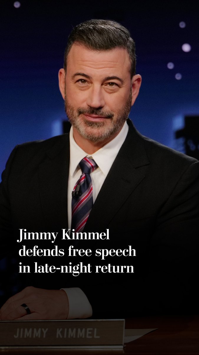 Jimmy Kimmel returned to late-night TV on Tuesday after his show was temporarily removed from ABC’s airwaves after comments he made about the killing of right-wing influencer Charlie Kirk.