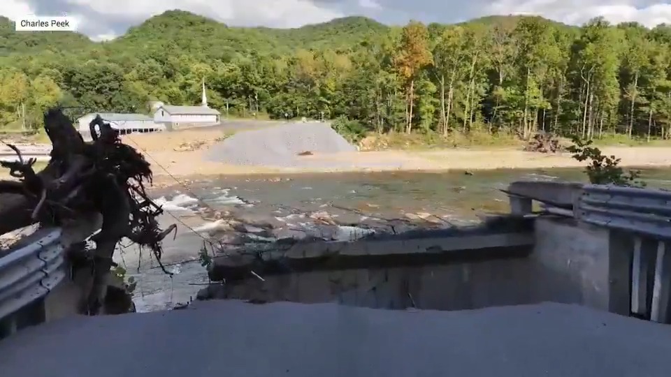 Storm tracker @charlespeekwx revisited Erwin, Tennessee, to recount the harrowing hours when the area's only hospital had to be evacuated during Hurricane Helene.