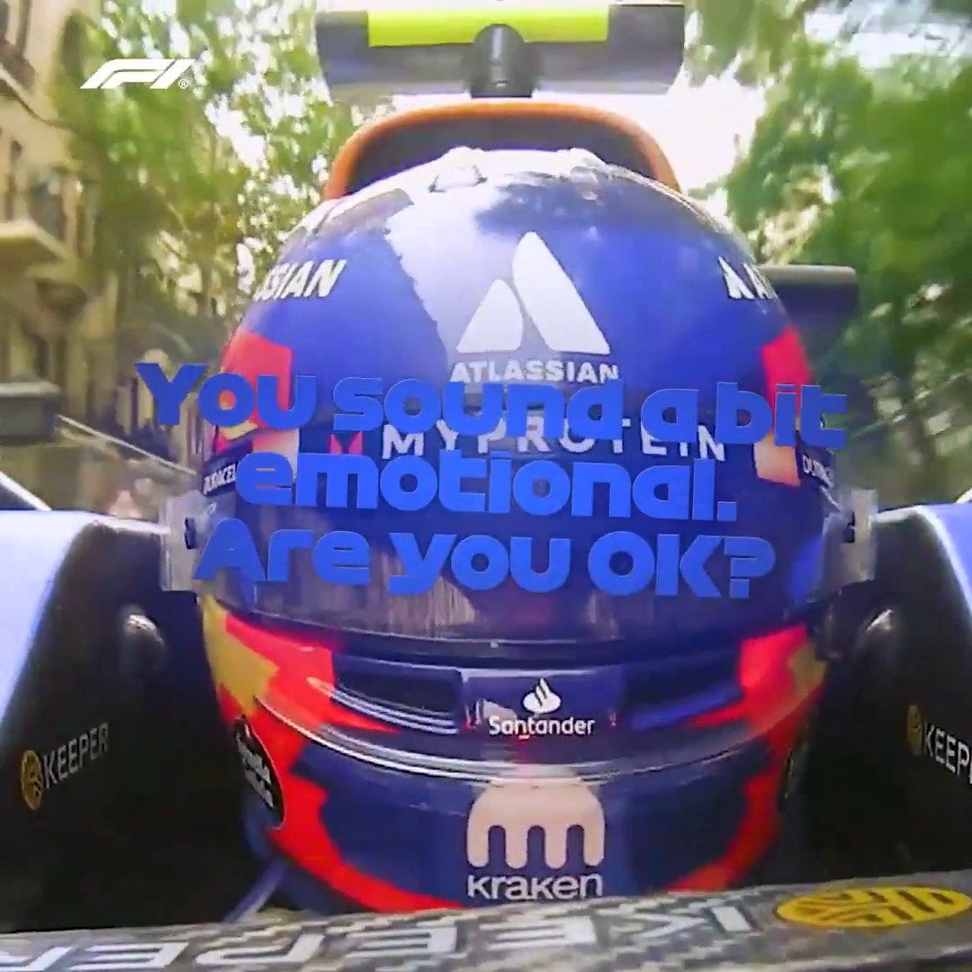 "You sound a bit emotional" 🥹 We're not crying, you are... 👀 #F1 #AzerbaijanGP